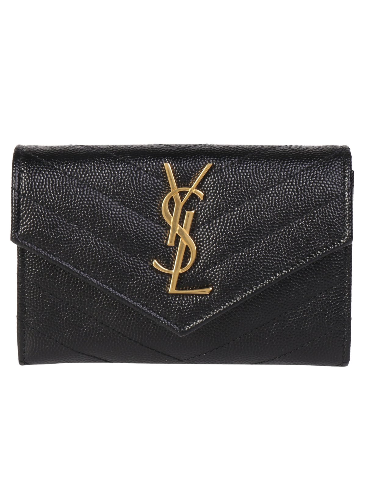 Saint Laurent Small Foldover Monogram Wallet