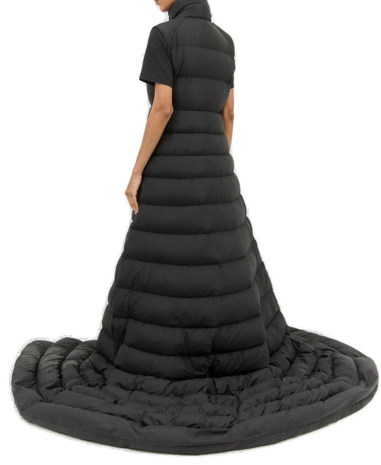 Moncler Detachable Sleeved Verone 2-In-1 Long Down Coat