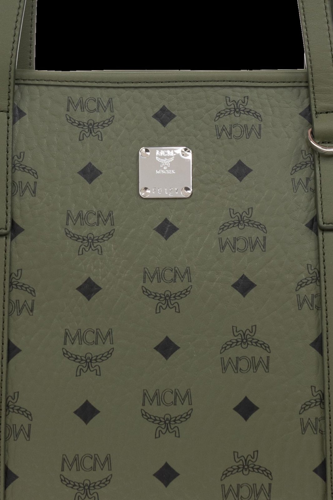 MCM Logo Printed Shopper Bag