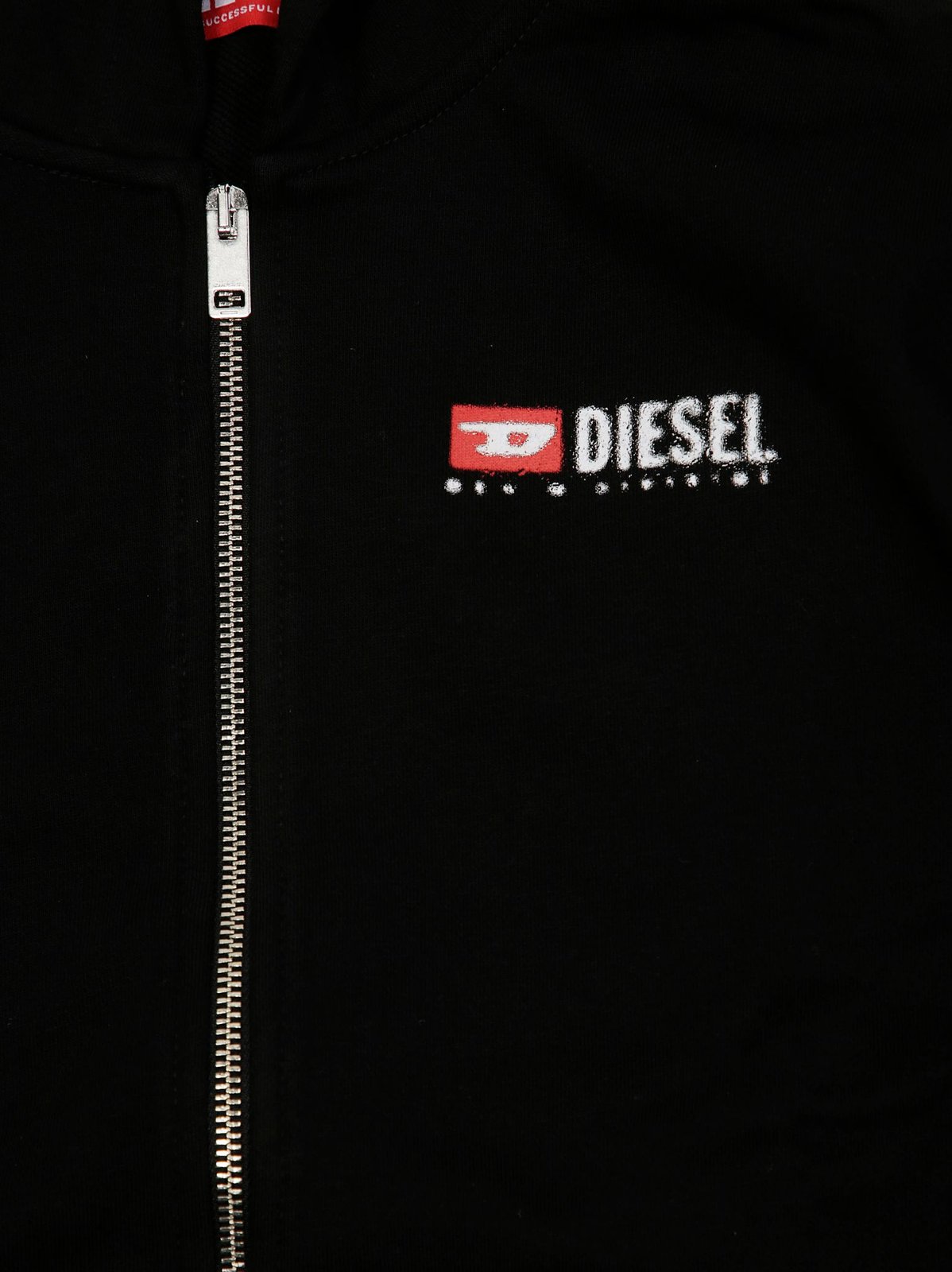 Shop Diesel Kids Sdropshoodz Over Zipped Hoodie on Sale at