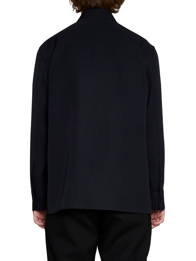 Jil Sander オフセンター ジップ ロングスリーブ シャツ