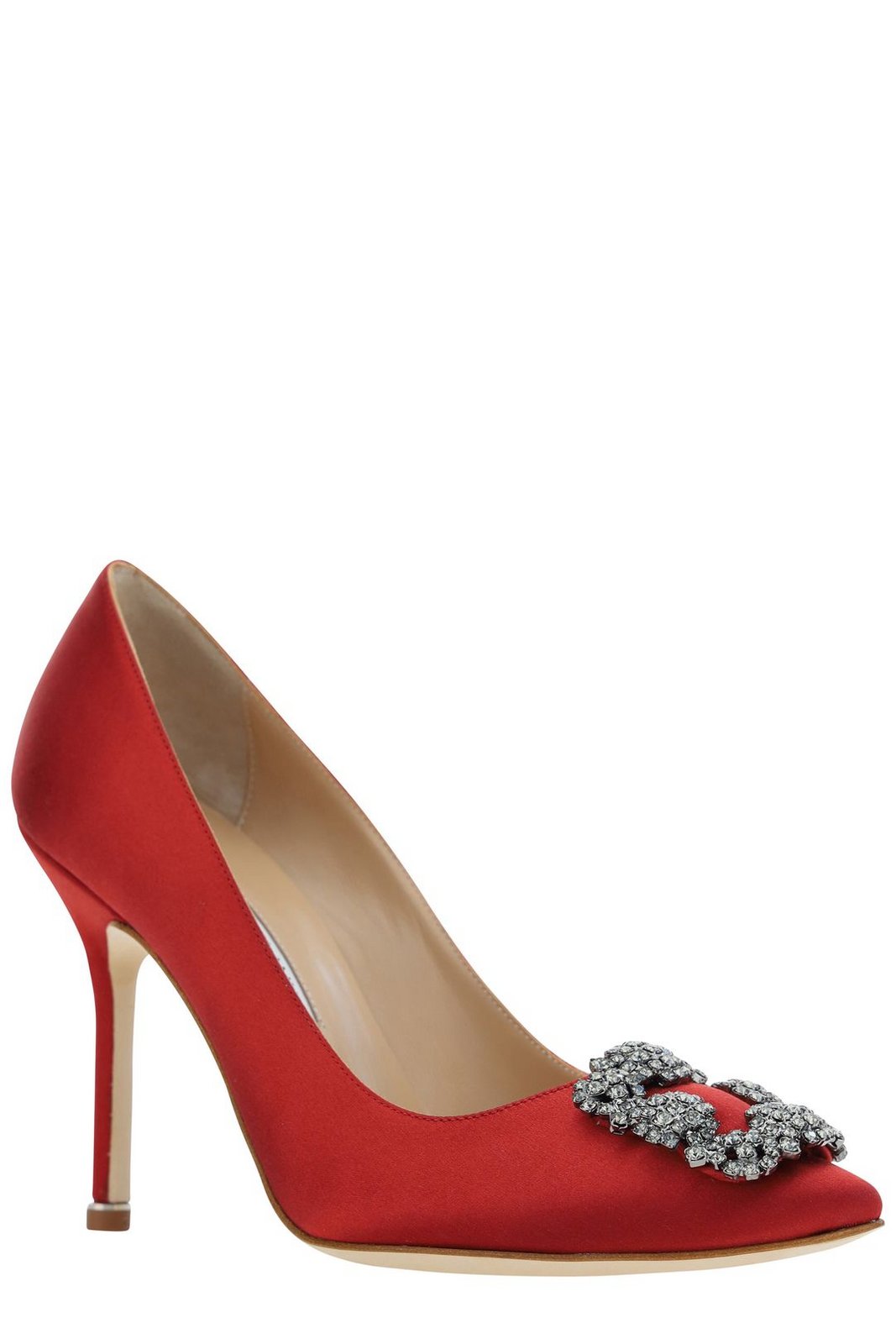 Escarpins Manolo Blahnik TRANSPOSO Noir Satiné - Talons Aiguille Dorés - Pointures 39 & 40 - Neufs Avec Boîte