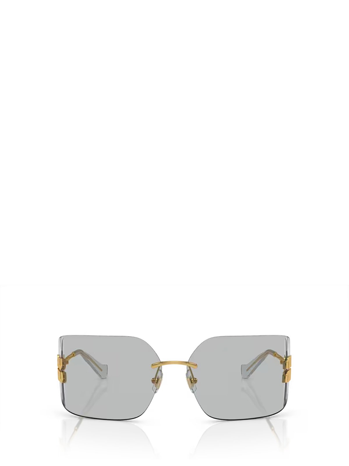 Miu Miu Eyewear Logo-Plaque Oversize-Frameless Sunglasses