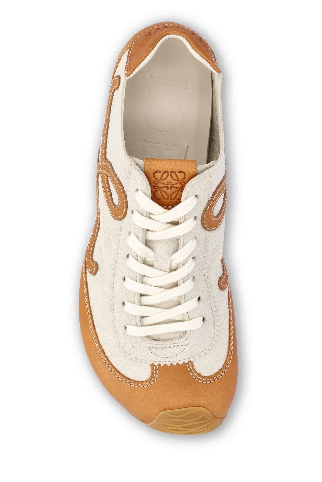 Loewe Round Toe Lace-Up Sneakers