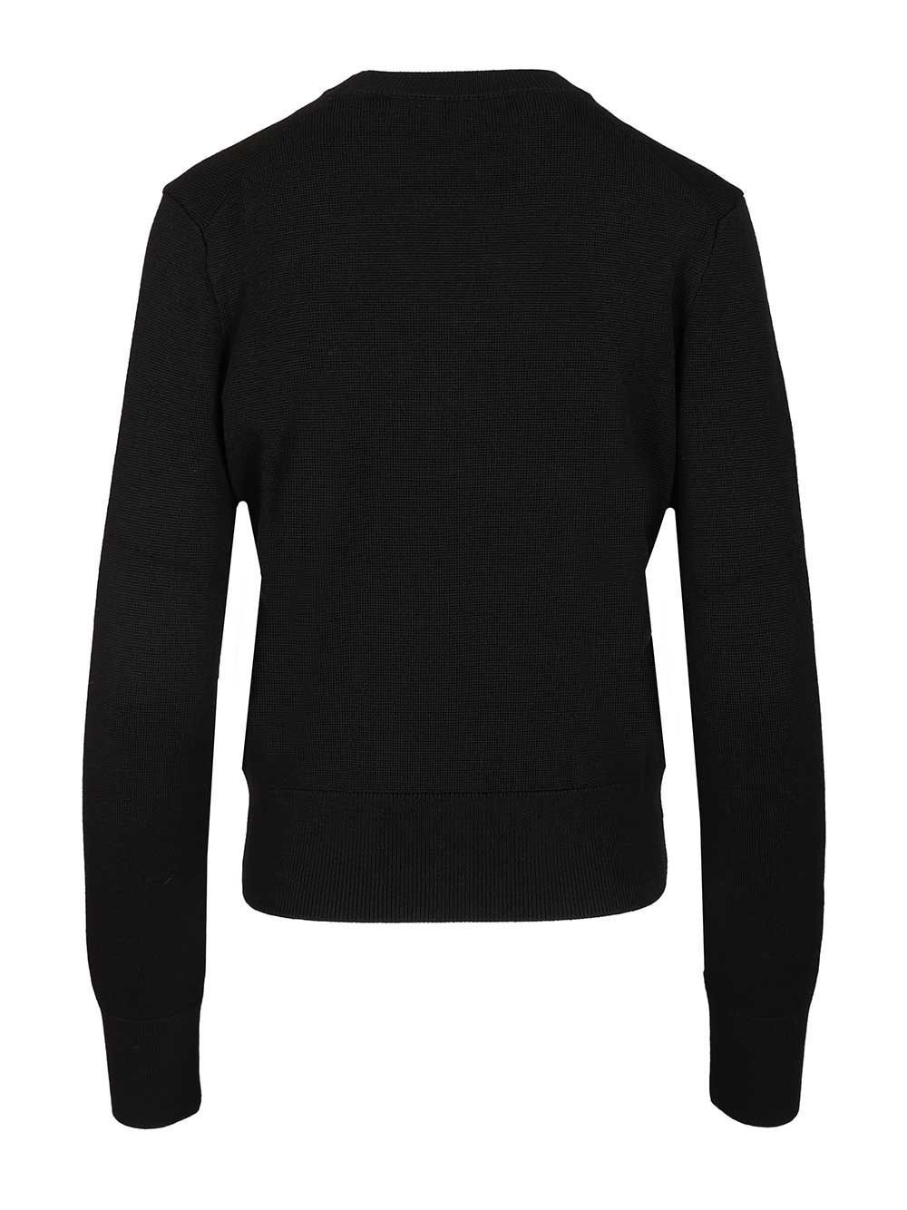 AMI Paris Logo Embroidered Crewneck Jumper