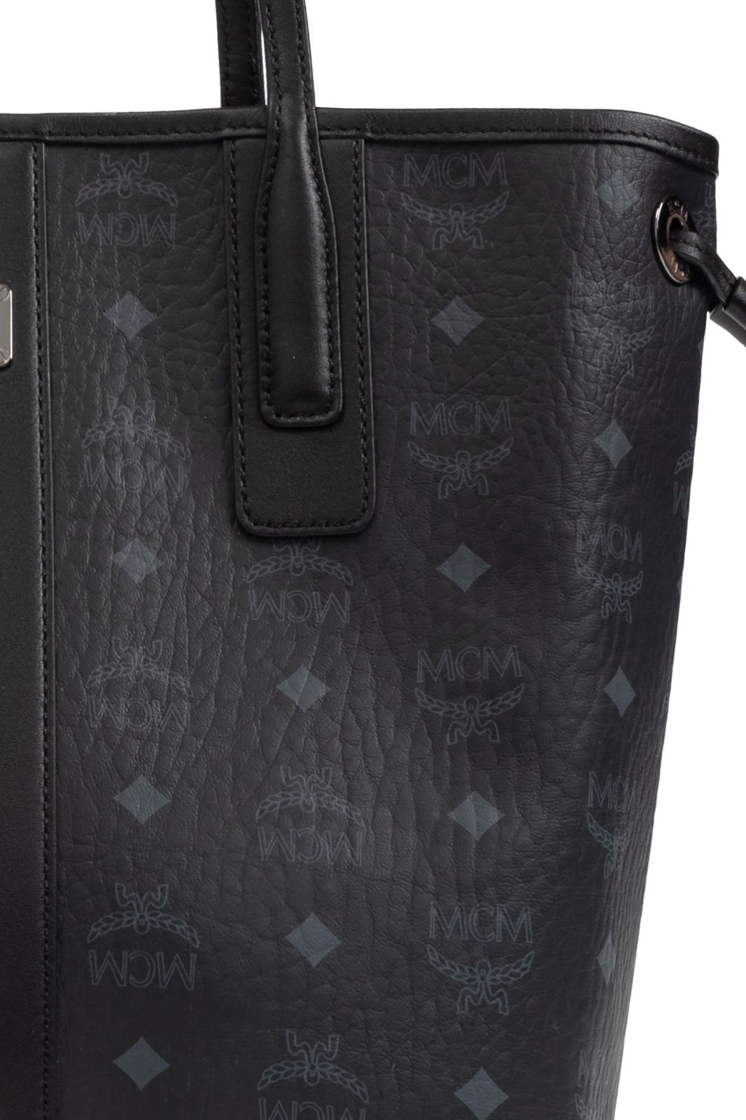 MCM Allover Logo Printed Shopper Bag