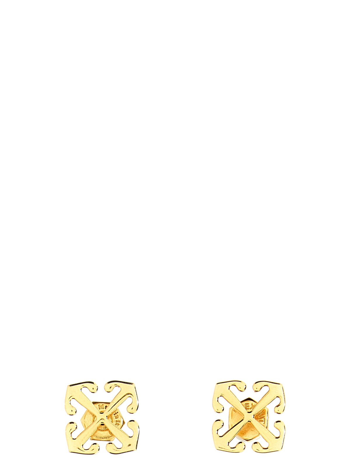 Off-White Arrows Stud Logo Detailed Earrings