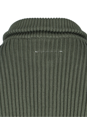 MM6 Maison Margiela Ribbed-Knit Zipped Cardigan – Cettire