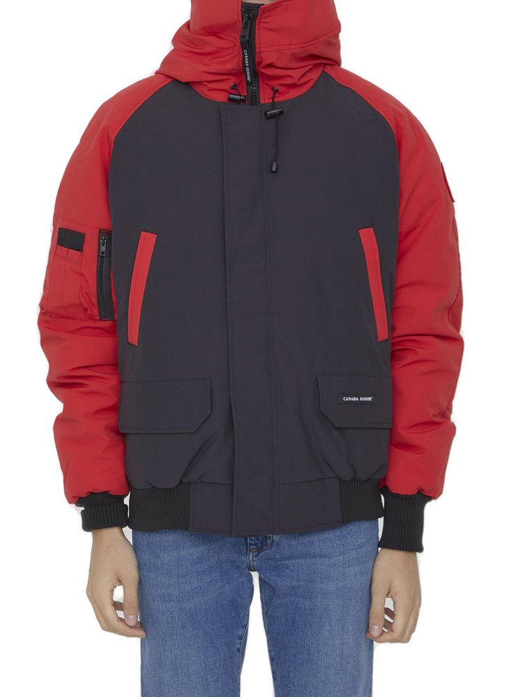 Canada Goose Chilliwack Shell-down Hooded Bomber Jacket In Red | ModeSens