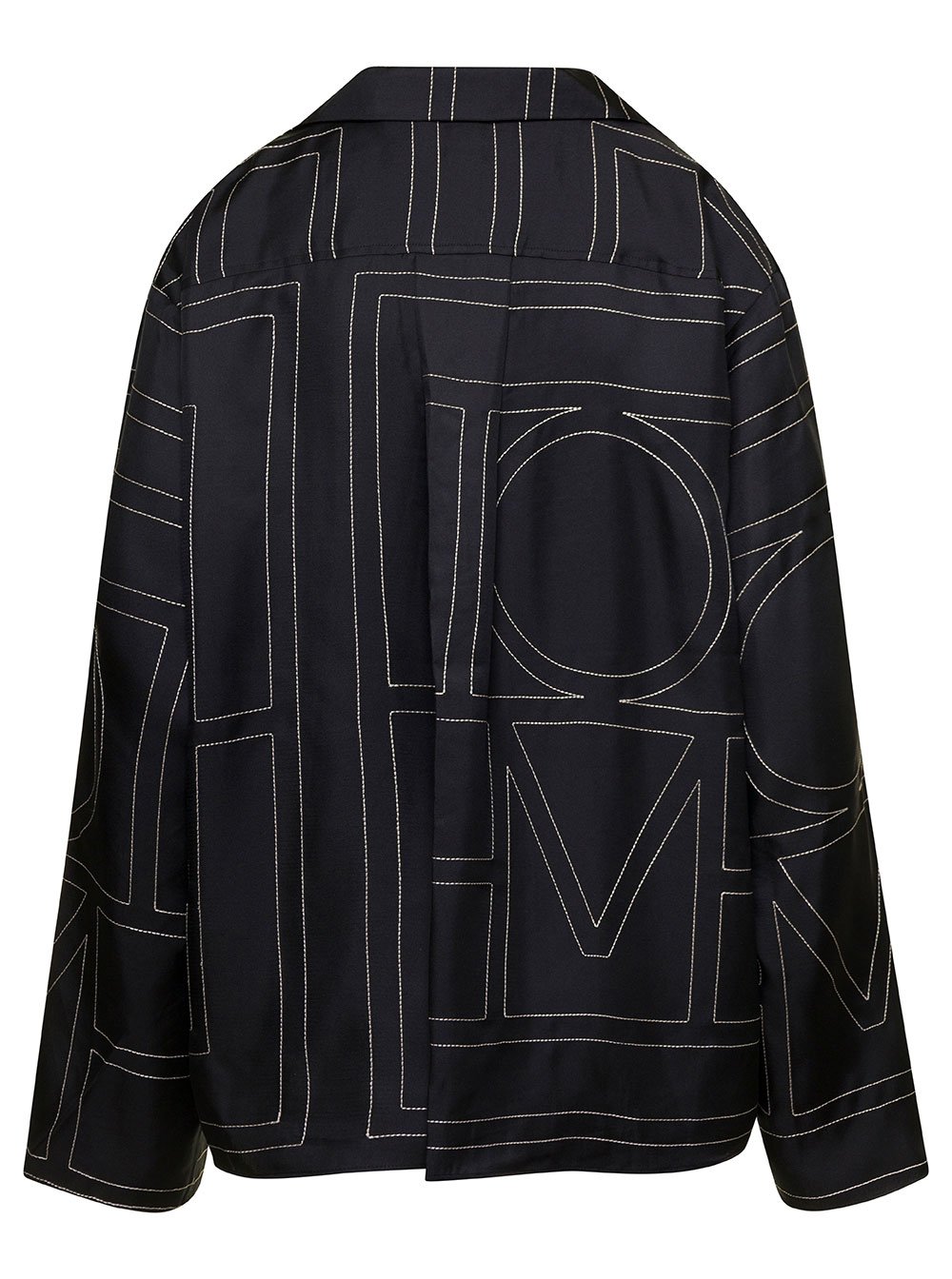 Totême Monogram Embroidered Long Sleeved Shirt
