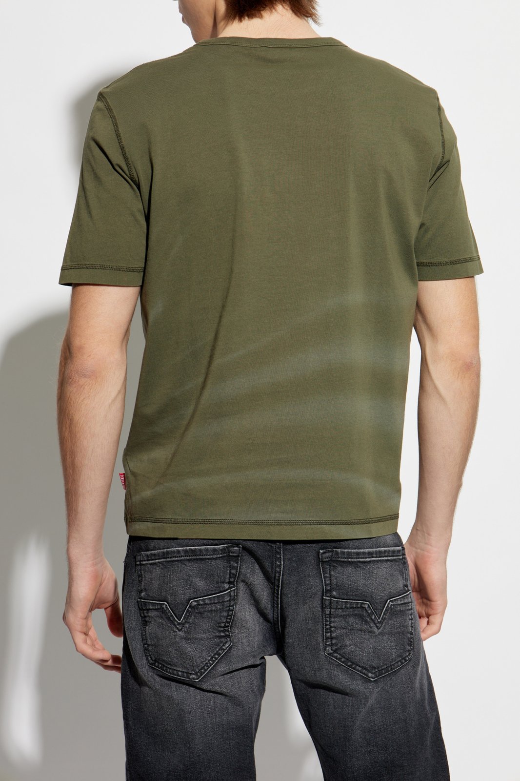 Diesel T-Adjust-R13 Laser-Faded Logo T-Shirt