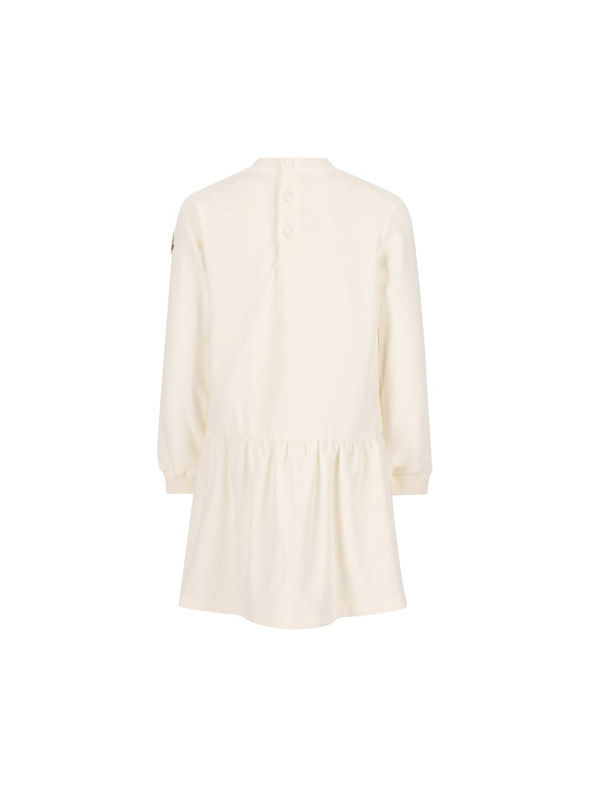 Moncler Enfant Logo Embroidered Crewneck Dress