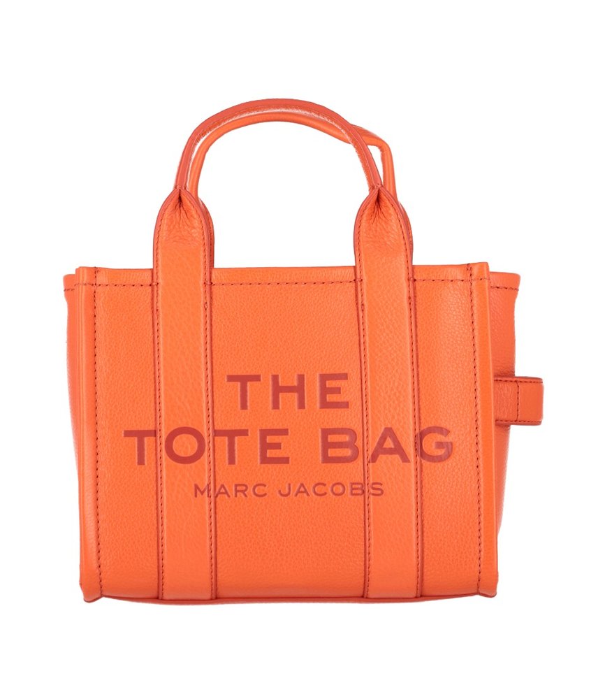 Marc Jacobs Logo Embossed Mini Tote Bag In Orange ModeSens