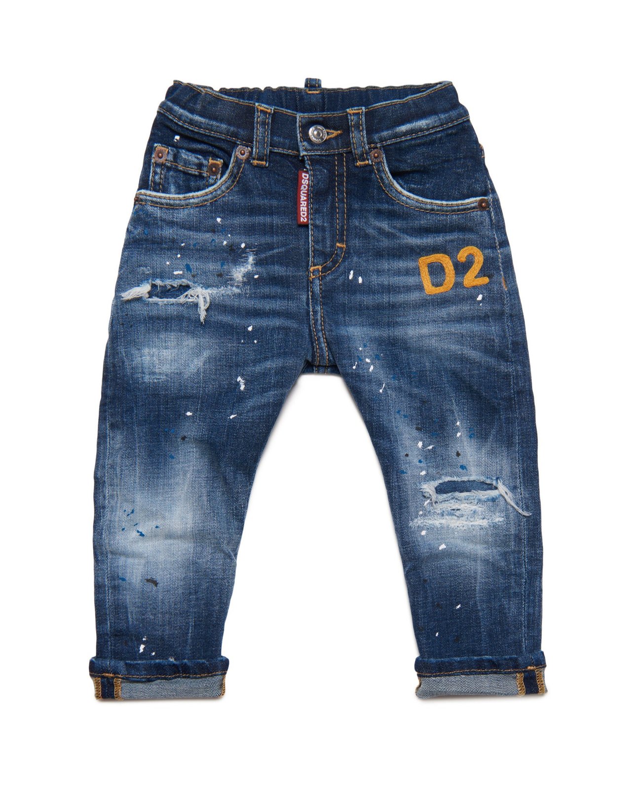 Dsquared2 Kids Distressed Straight Leg Jeans – Cettire