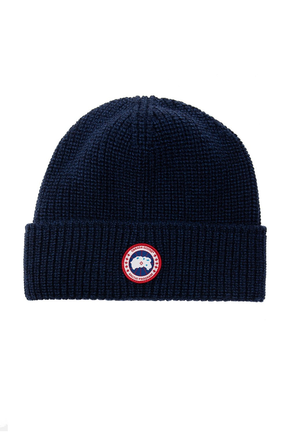 Canada Goose Logo Patch Knitted Beanie