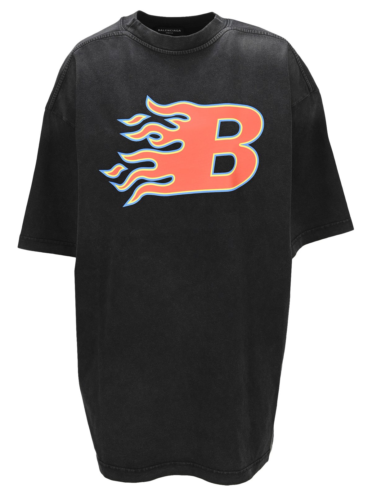Balenciaga B Flame Crewneck T-Shirt – Cettire