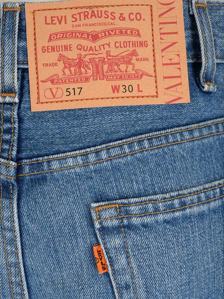 Valentino X Levi's Flared Denim Jeans – Cettire