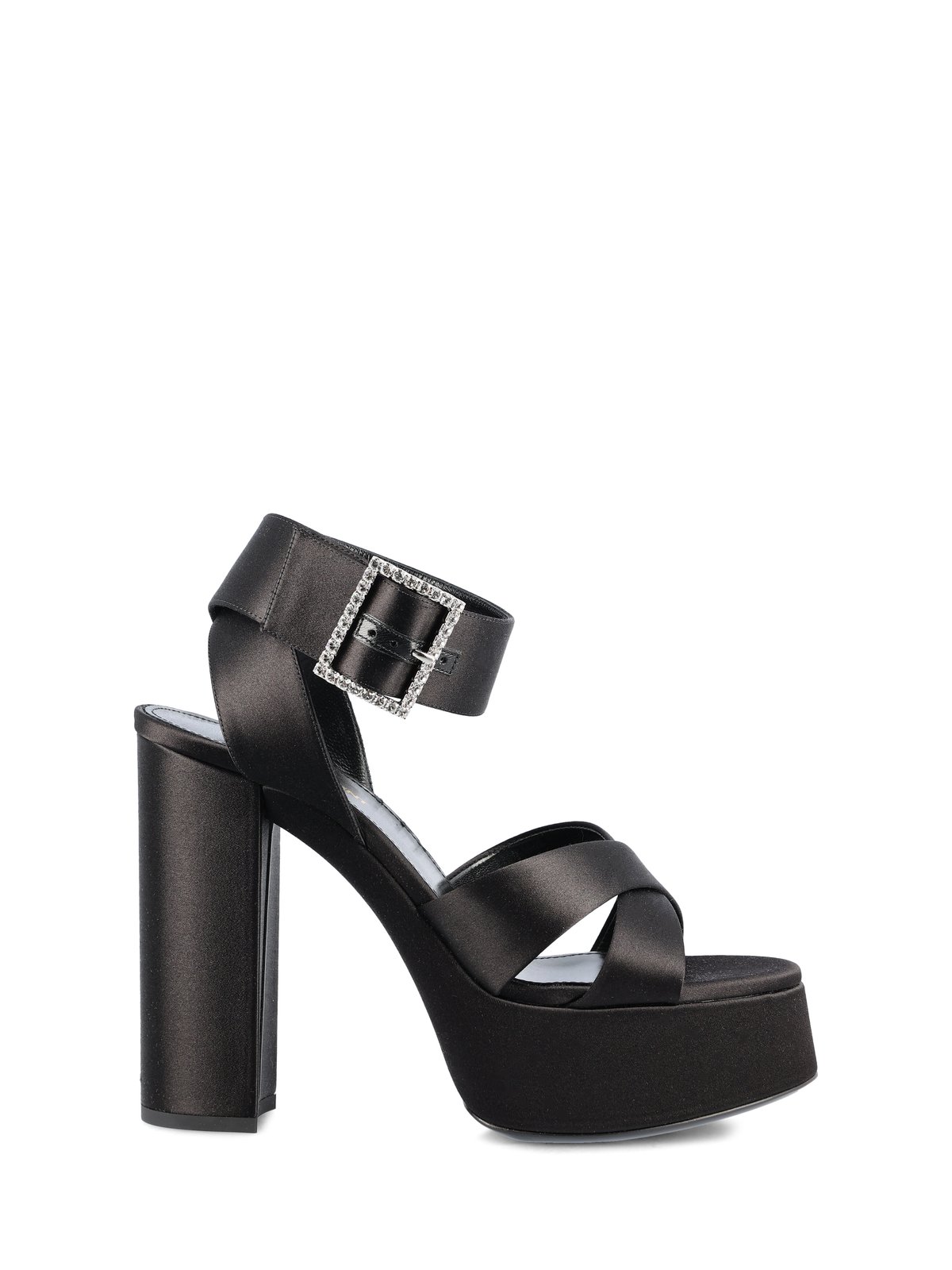 Saint Laurent Bianca Embellished Heeled Sandals