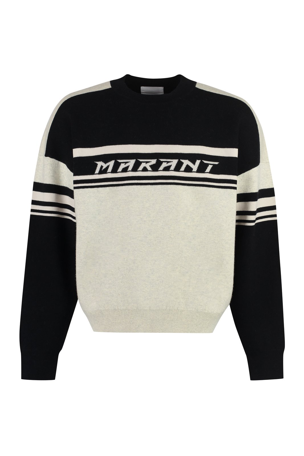 Isabel Marant Logo Intarsia-Knit Crewneck Jumper