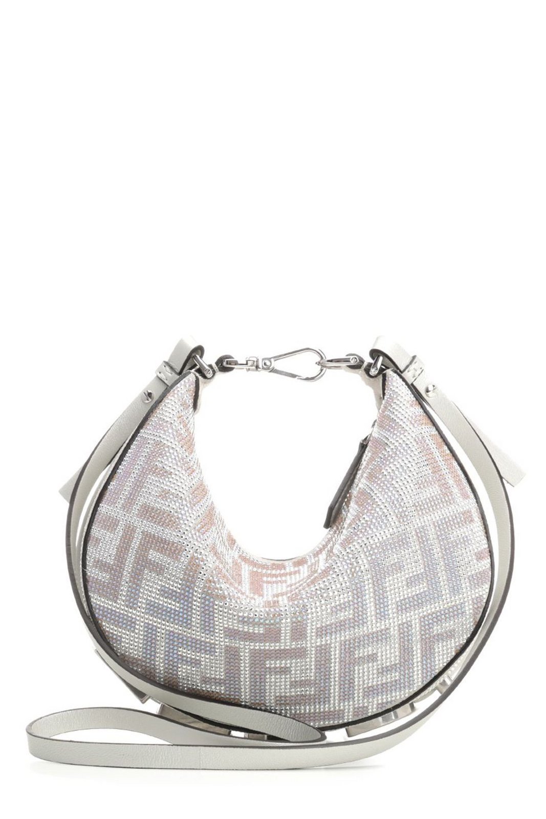 Fendi Fendigraphy Embellished Mini Hobo Bag