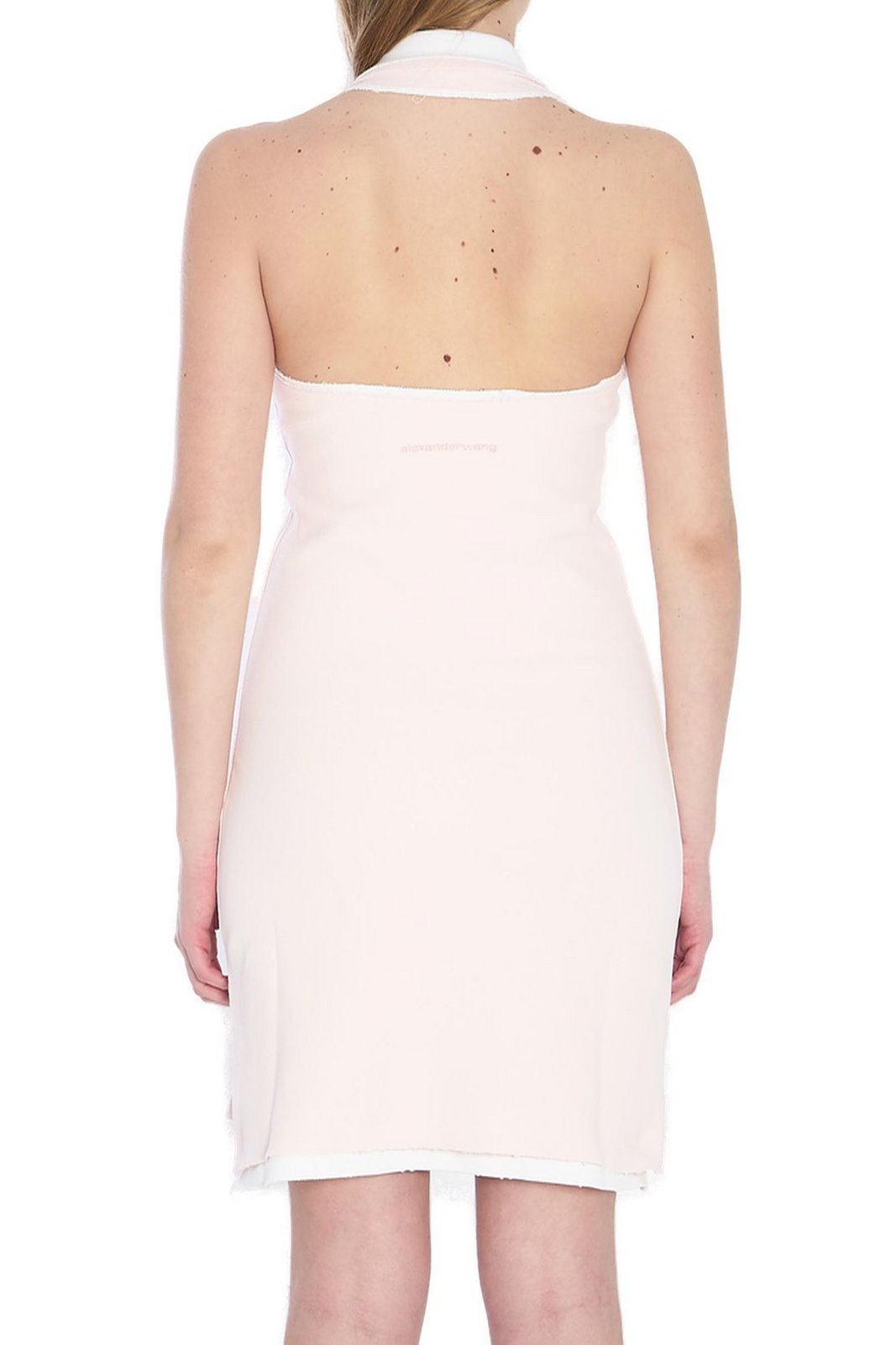 オールインワン・サロペット T By Alexander Wang Layered Polo Halter Minidress Layered Polo Halter Minidress in BARELY PINK/WHITE