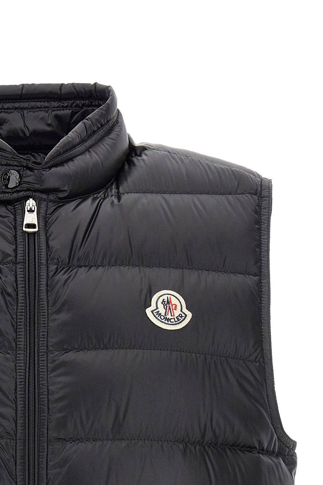 Moncler Gui Logo-Patch High Neck Puffer Gilet