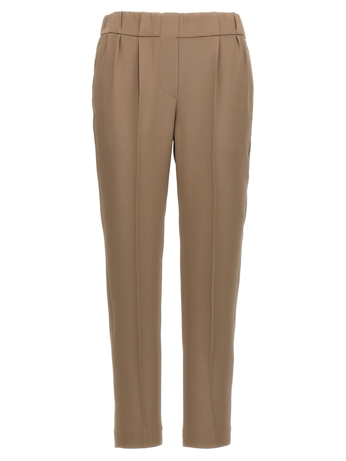 Brunello Cucinelli High-Waist Cropped Skinny Trousers – Cettire