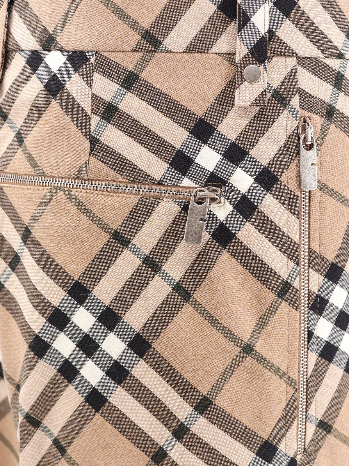 Burberry Checked Tailored Straight-Leg Trousers
