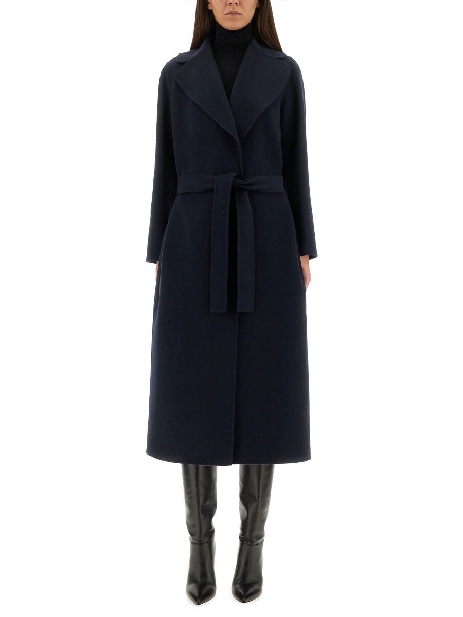 'S Max Mara Poldo Belted Long-Sleeved Coat