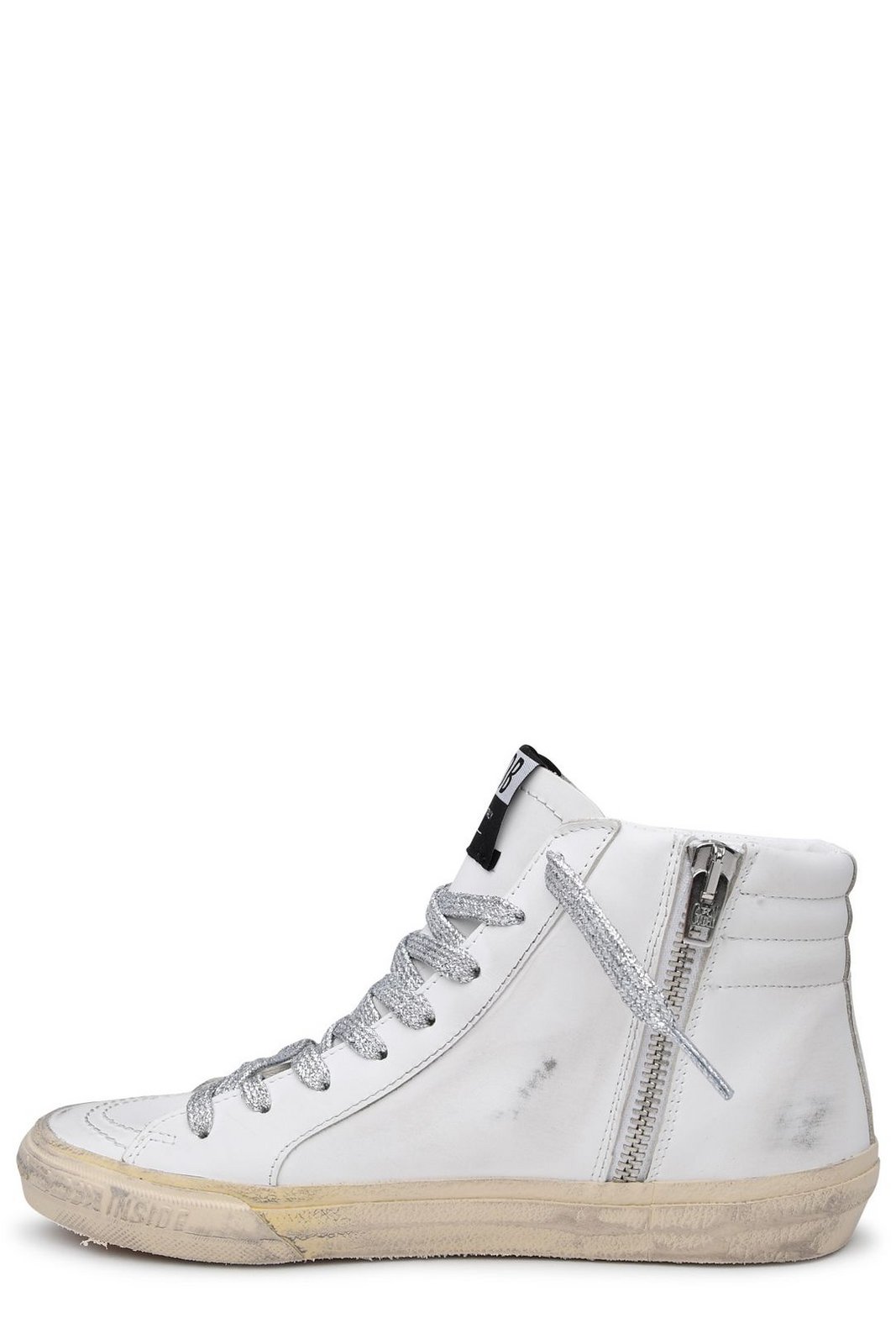 Golden Goose Deluxe Brand Logo Patch High-Top Sneakers