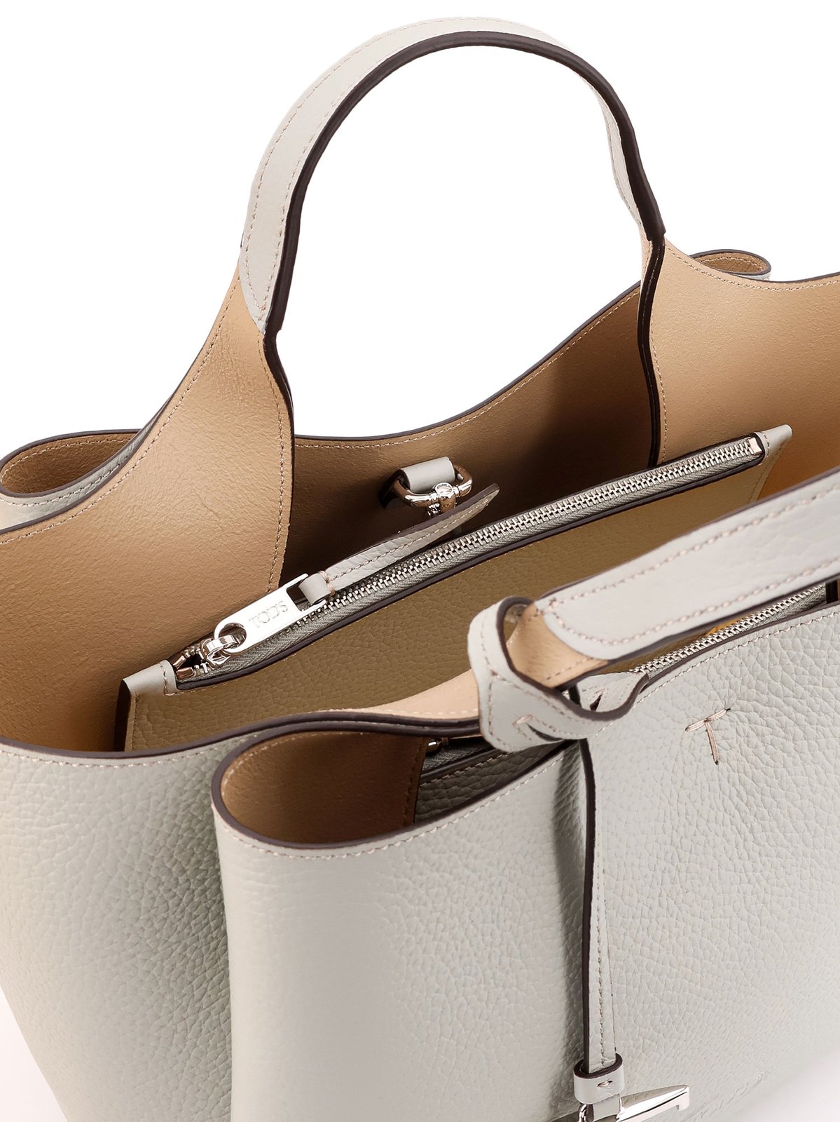 Tod's Tod's Logo Plaque Top Handle Bag - Tote Bags - Compare