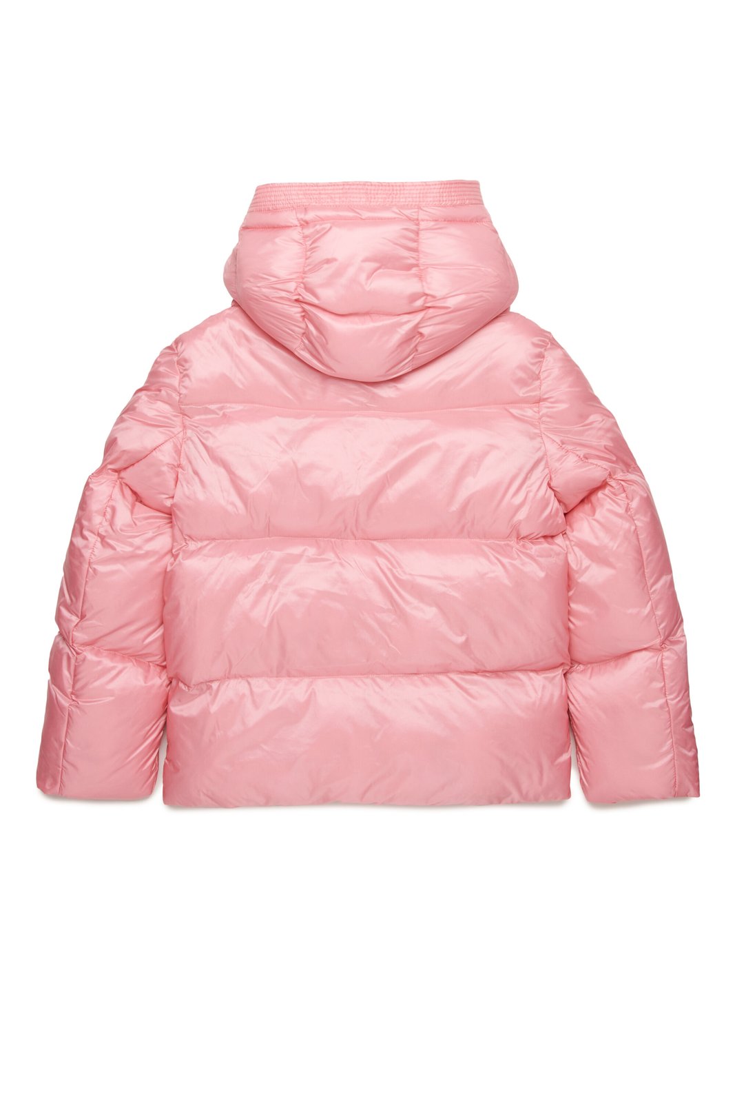 Diesel Kids Oval-D Logo Patch Hooded Padded Jacket