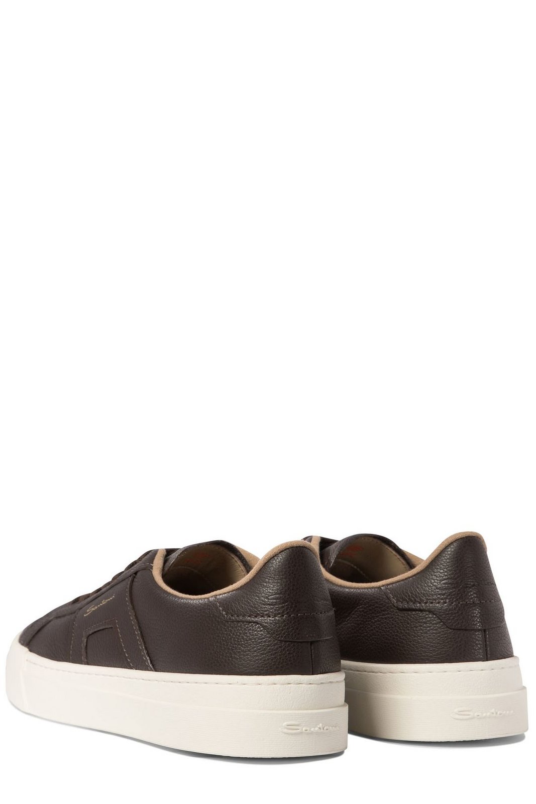 Santoni Logo Printed Low-Top Sneakers