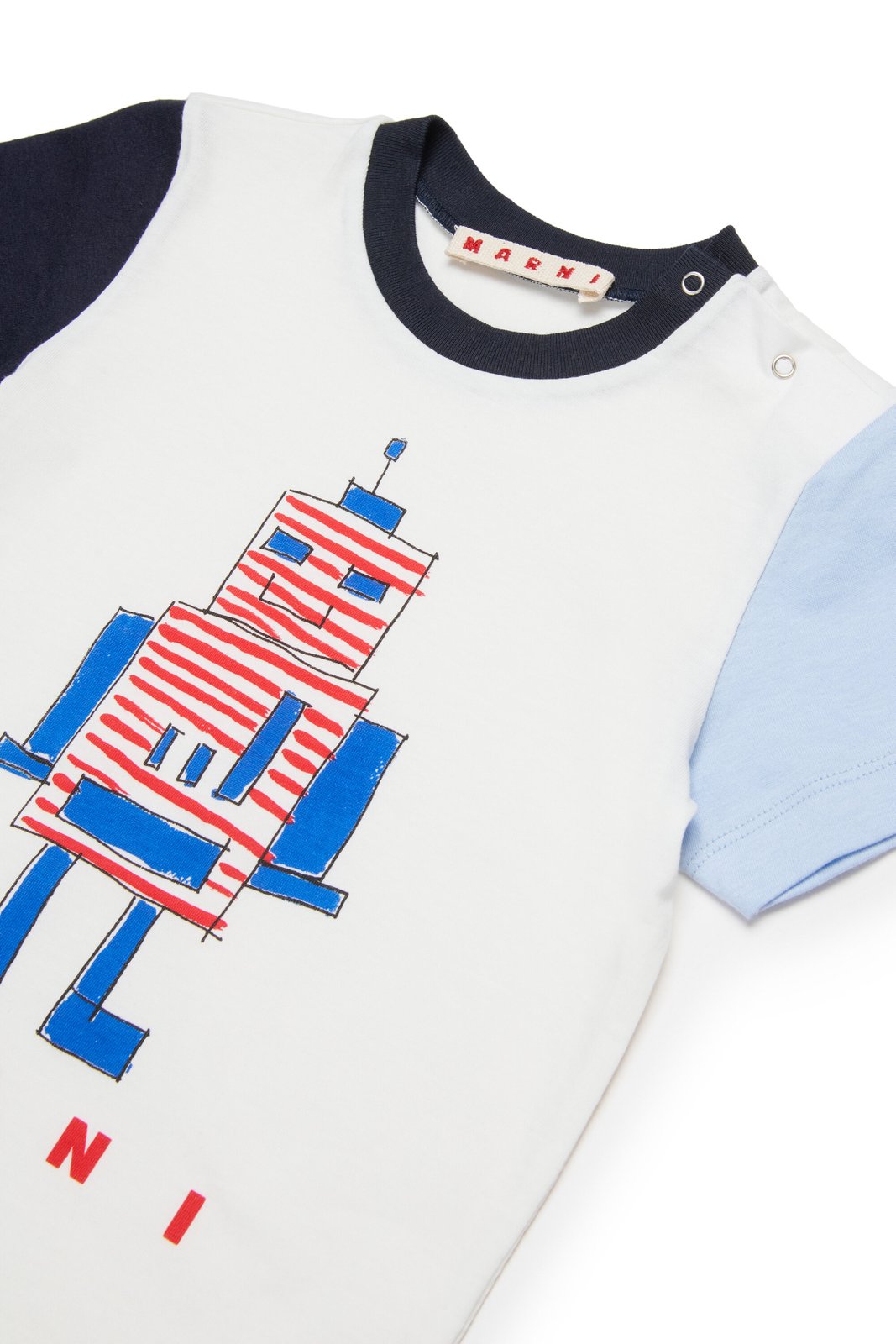 Marni Kids Graphic Printed Jersey T-Shirt