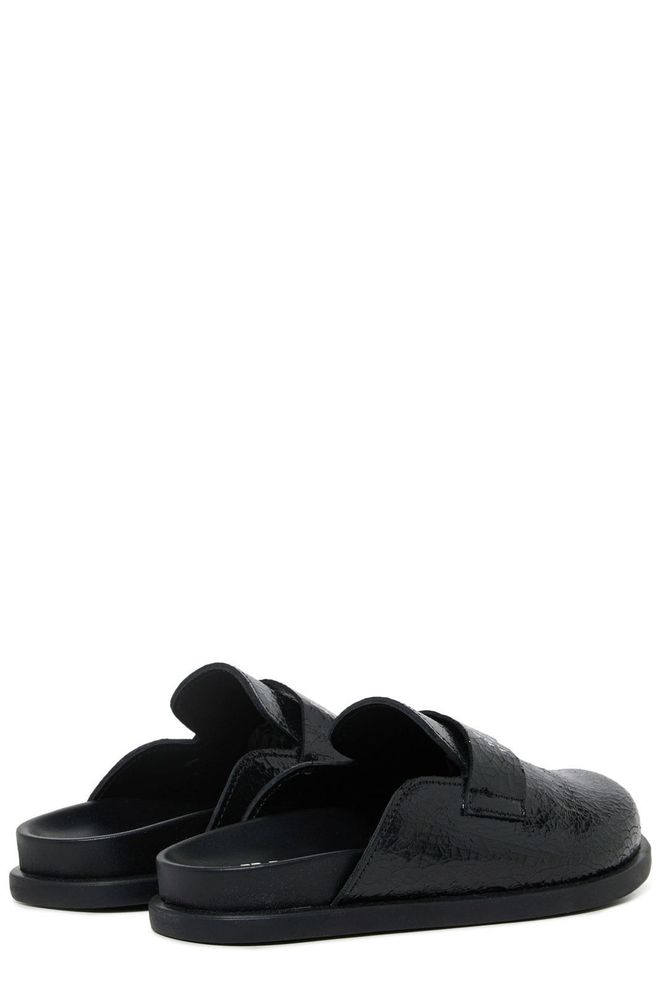 MM6 Maison Margiela Kids 라운드 토 플랫 슈즈
