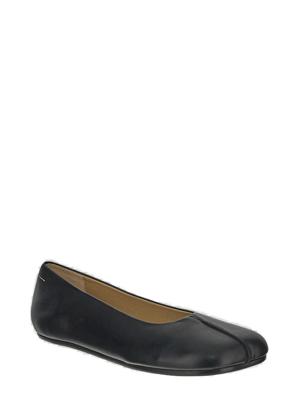 MM6 Maison Margiela Stitch-Out Asymmetric Toe Ballerina Shoes