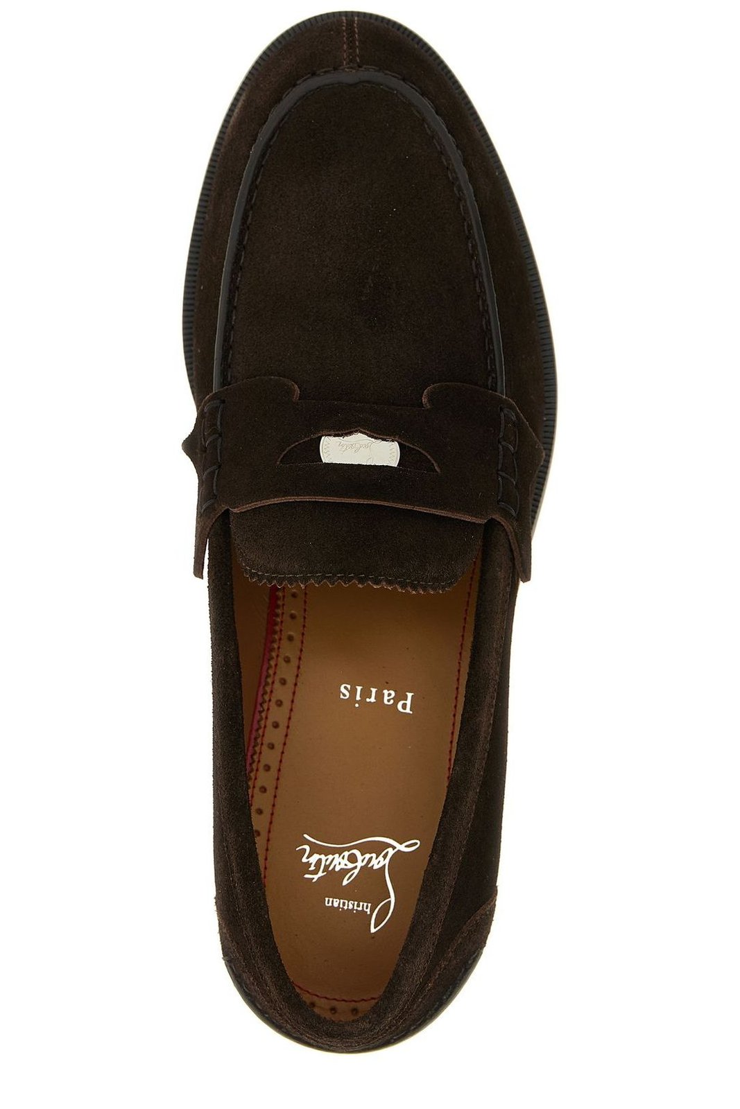 Christian Louboutin Almond Toe Slip-On Penny Loafers