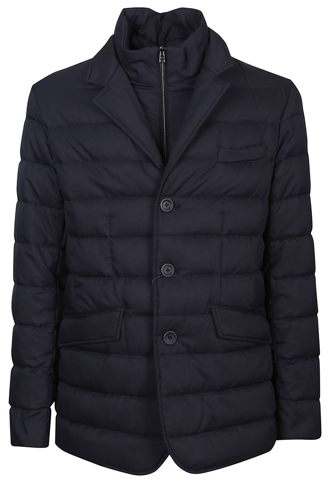 Herno Layered-Effect Quilted Down Jacket