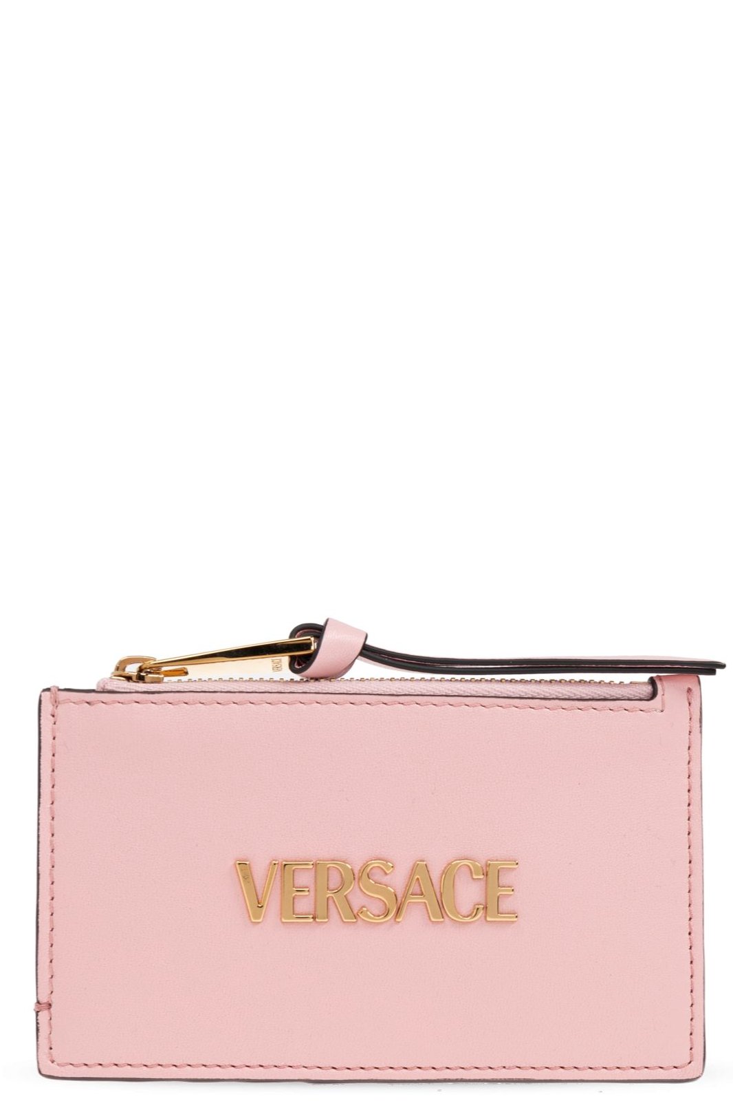 『VERSACE 』ロゴレタリング ジップウォレット Logo Zip Wallet Black,Gold | VERSACE