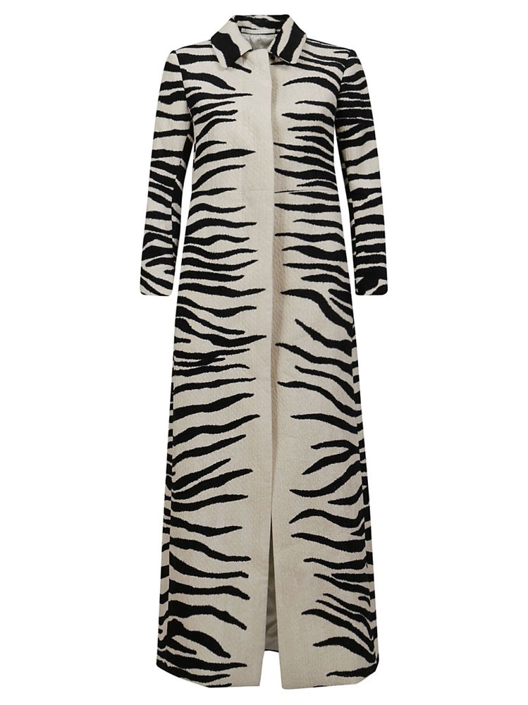 Dries Van Noten Zebra Printed Long Coat – Cettire