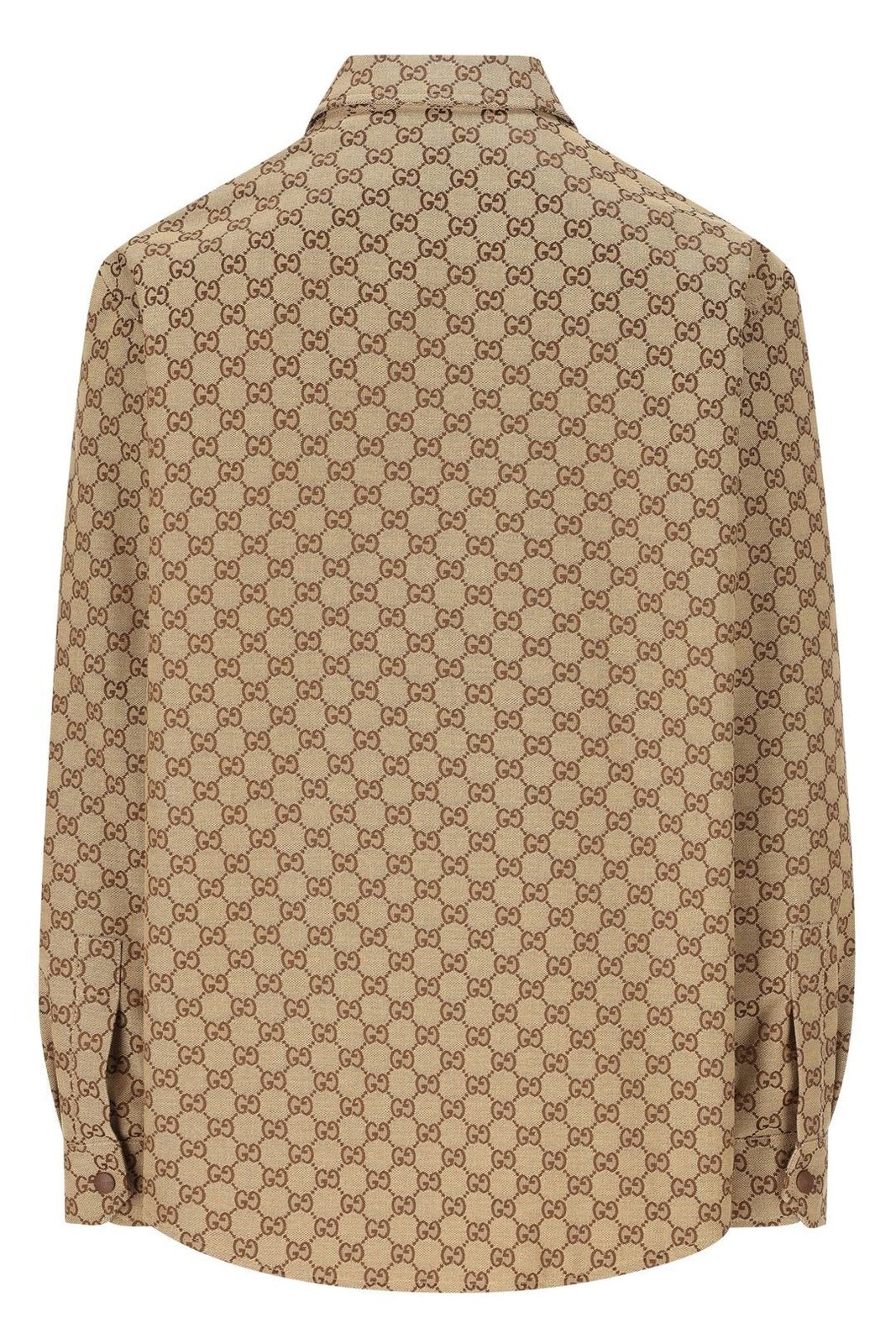 Gucci Monogrammed Collared Zip-Up Jacket