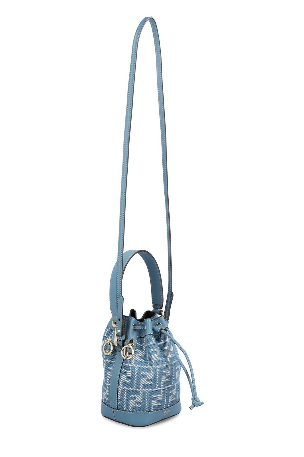 Fendi Mon Tresor FF Jacquard Mini Bucket Bag