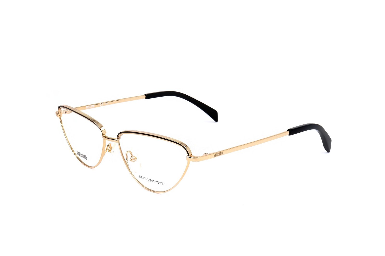Moschino キャットアイフレムメカネ MOS540F 086 Moschino - Cat-Eye Sunglasses with Rhinestones - Black