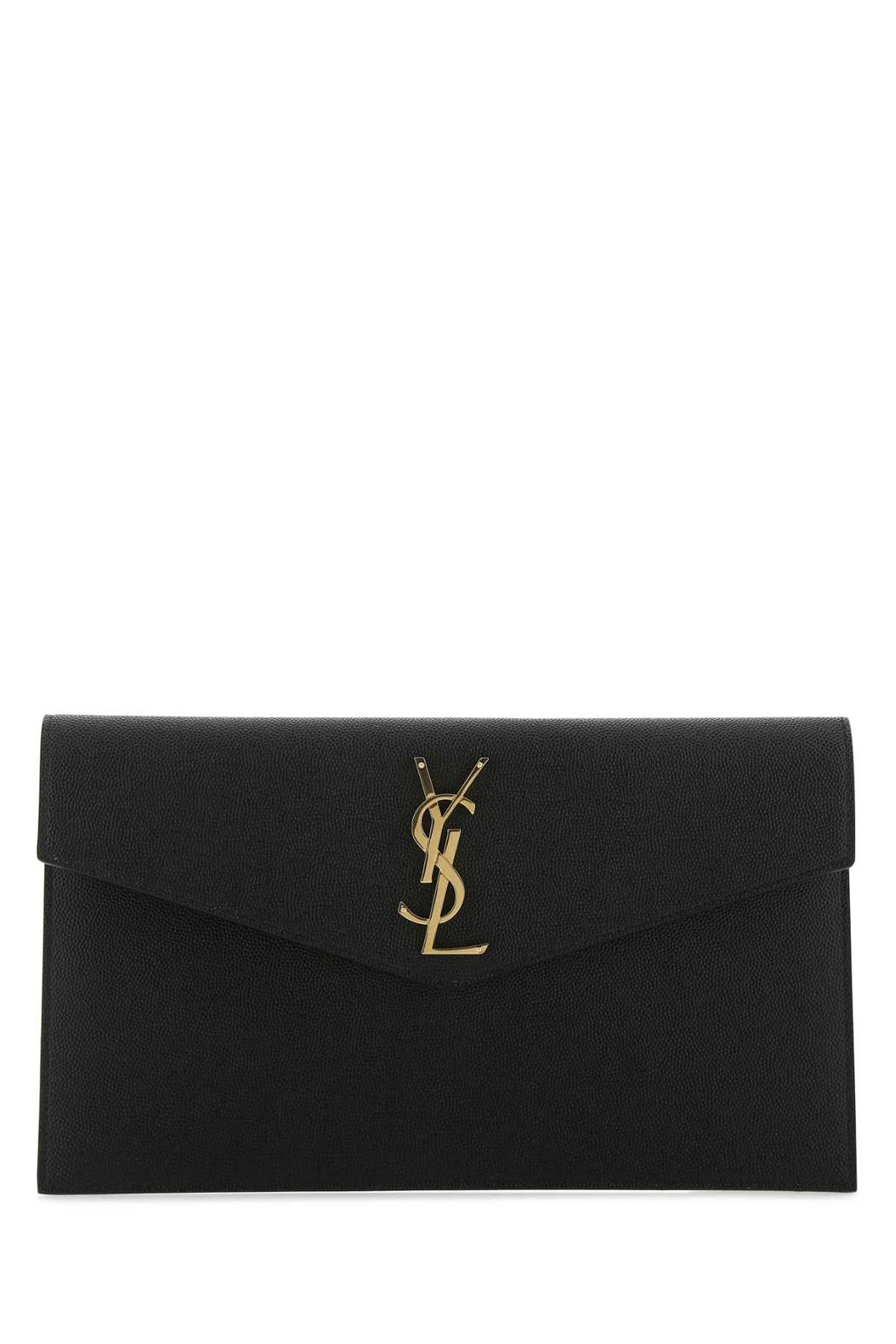 Saint Laurent Uptown Logo Plaque Clutch Bag