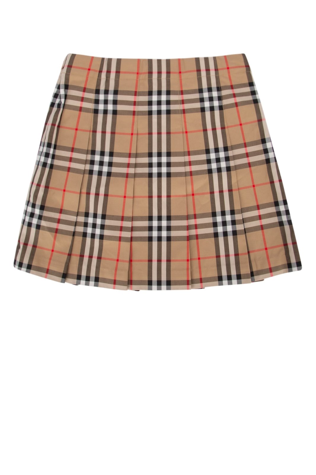 Burberry Kids Checked Pleated Skirt