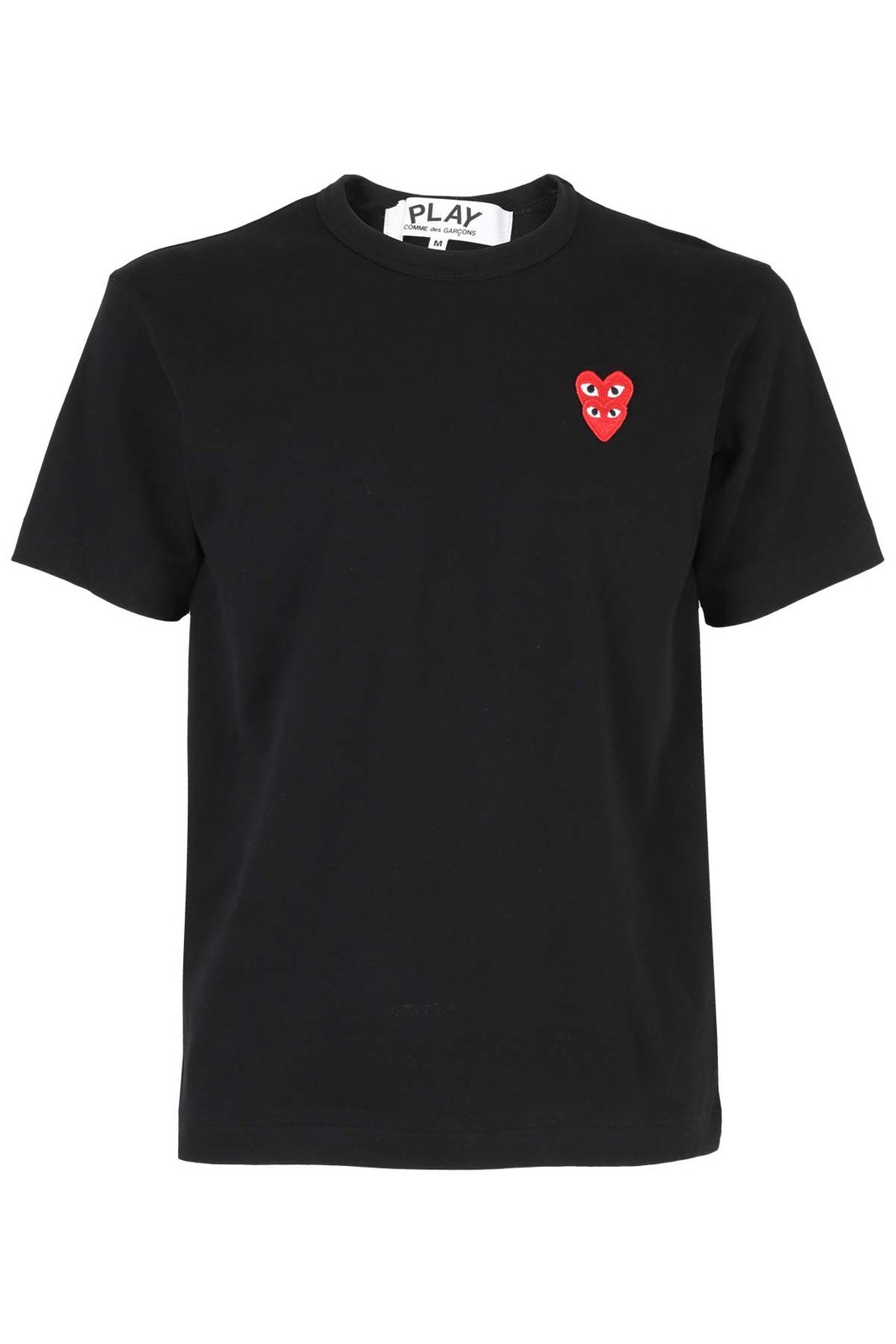 Comme des Garsons Play  ロゴ パッチ クルーネック Tシャツ Comme des Garçons Play ロゴパッチ クルーネック T シャツ