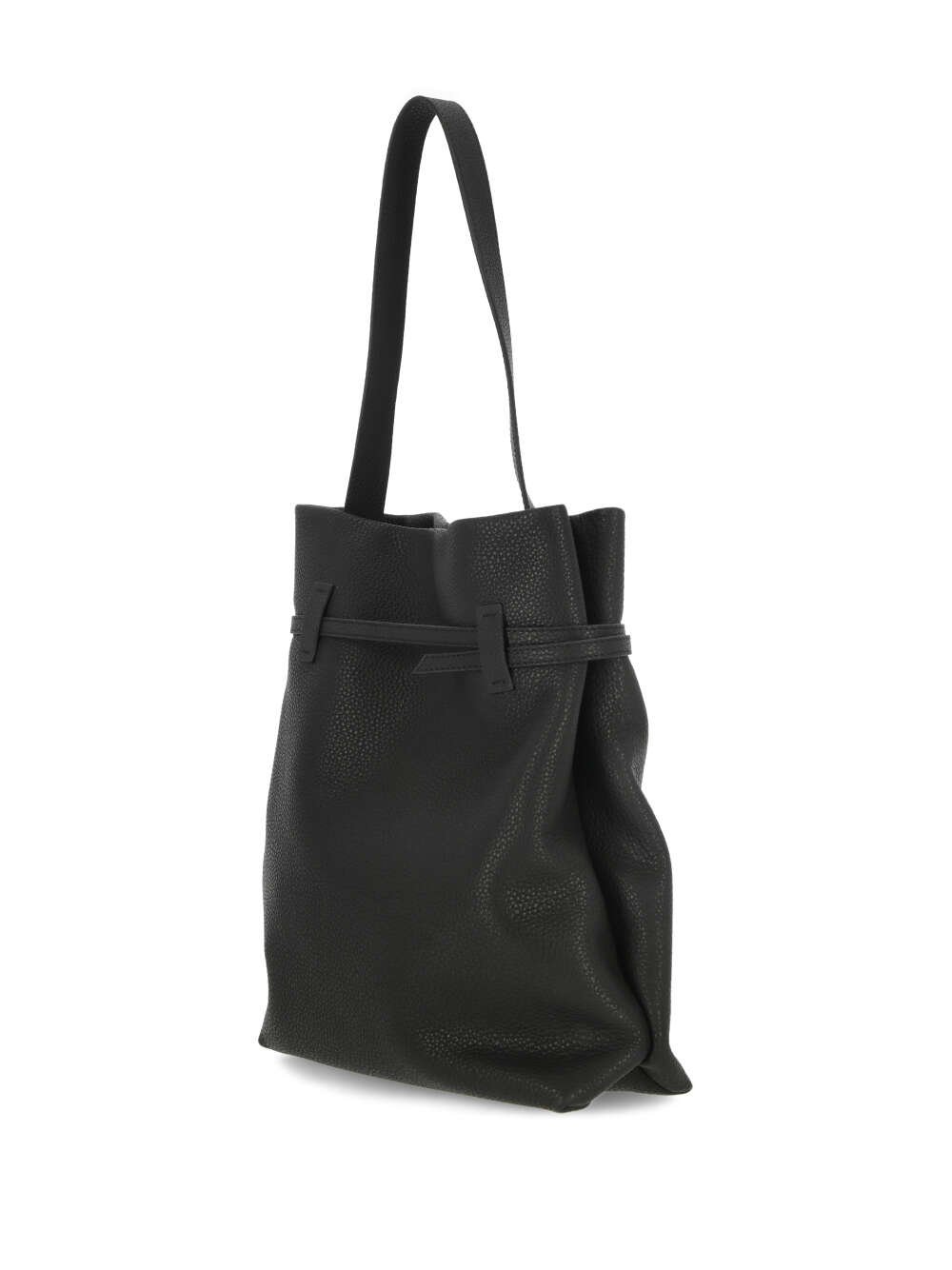 Manu Atelier Logo Printed Buckle Detailed Tote Bag