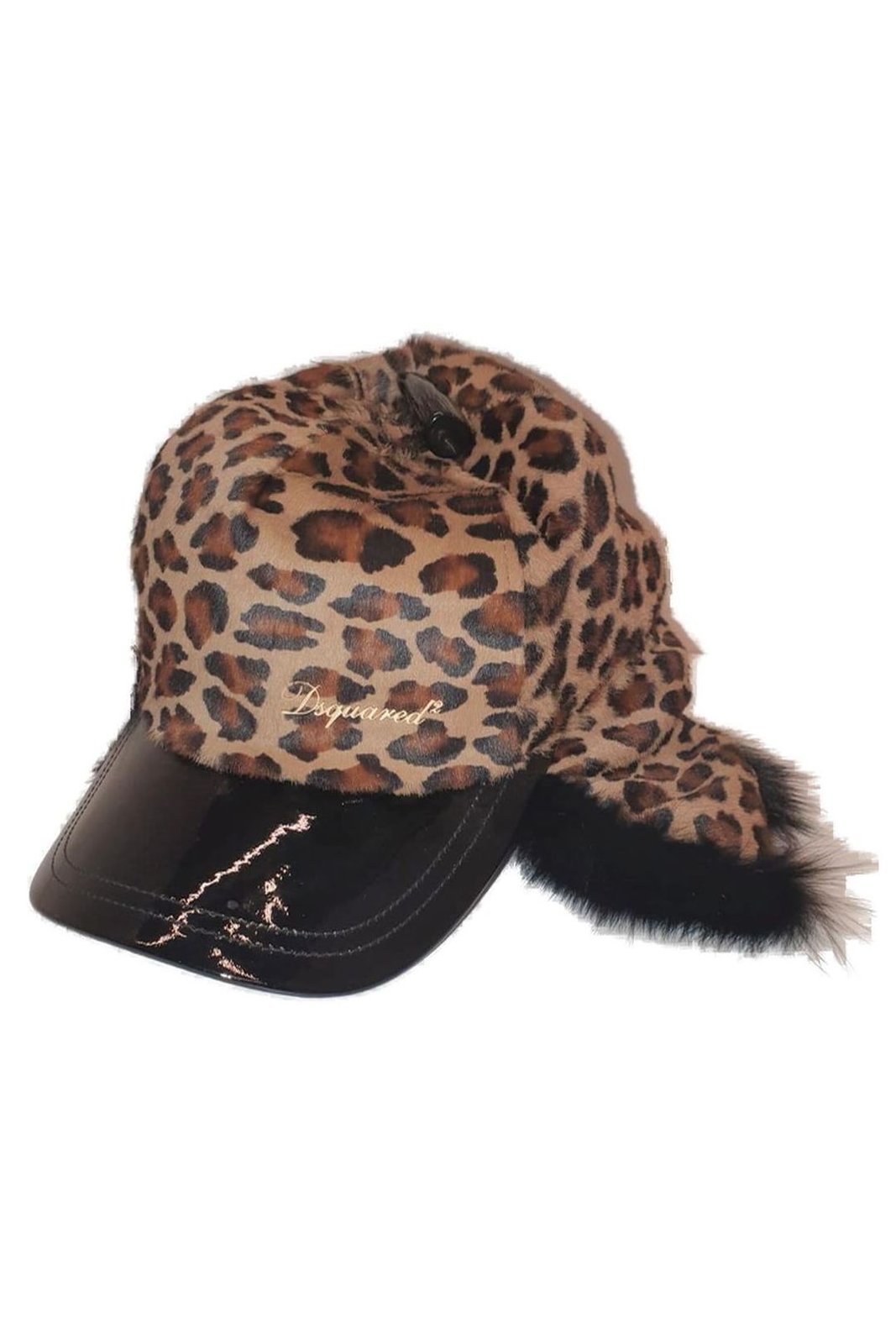 디스퀘어드2 동물 무늬 귀덮개 모자 W14HA2002 V022A003