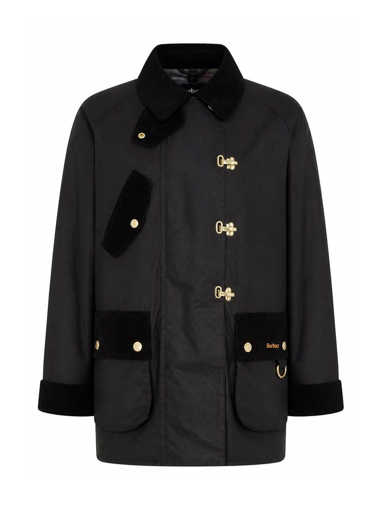 BARBOUR 토글 패스닝 코트