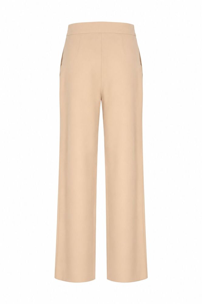 MAX MARA STUDIO 버튼 디테일 와이드 레그 팬츠